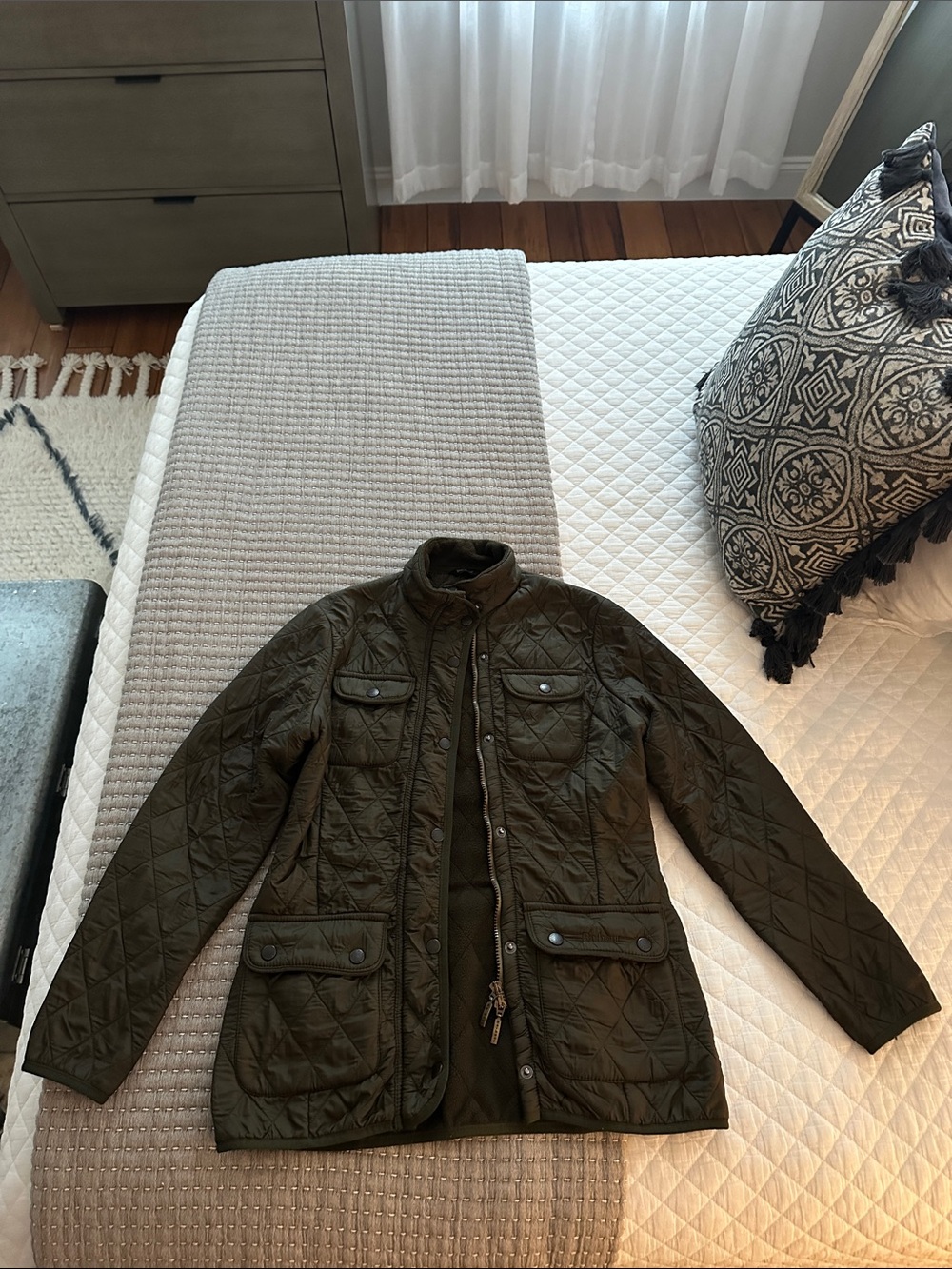 Women’s Barbour Quilted Olive Green Jacket